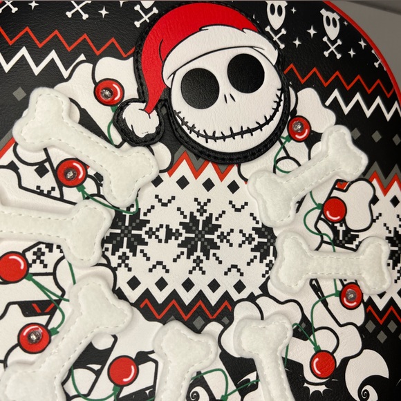 Disney Jack Skellington Christmas Sweater Mini Backpack - Picture 7 of 8